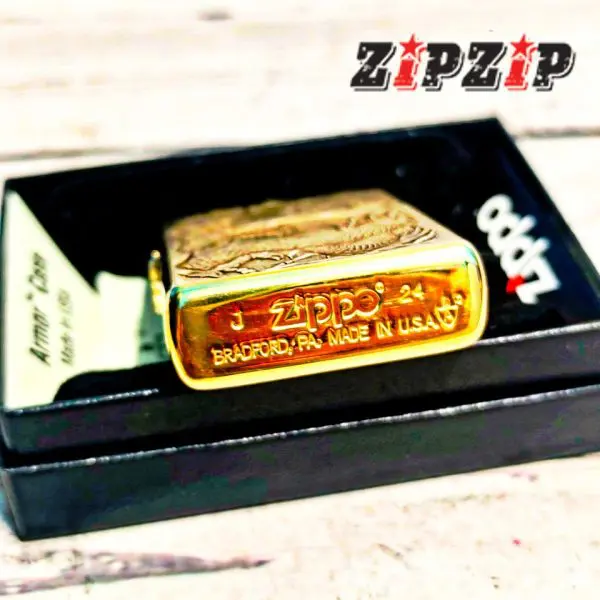 Zippo Chính Hãng USA Amor Brass Khắc Rồng 3D - Ảnh 3