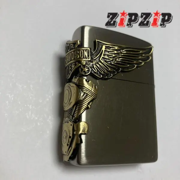 Bộ 2 Mảnh Emblem Harley Davidson Tháo Máy Chính Hãng Zippo - Ảnh 5