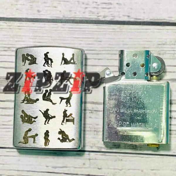 Zippo Mỹ Chính Hãng Khắc Bí Kiếp Cửu Âm Chân Kinh 2 Mặt Hình - Ảnh 7