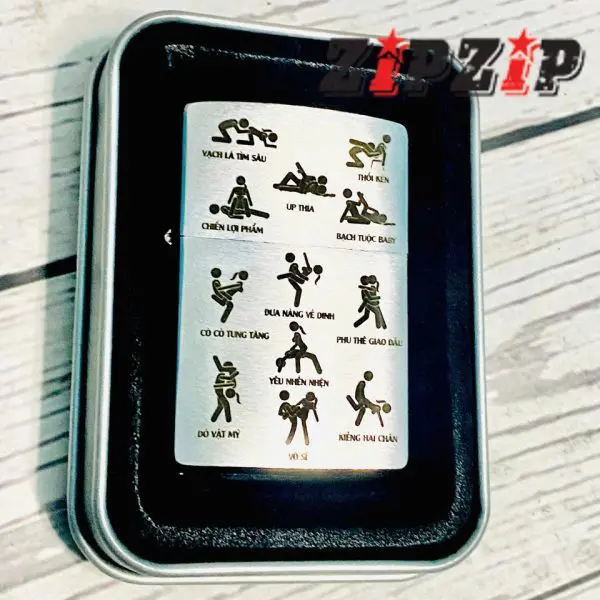 Zippo Mỹ Chính Hãng Khắc Full 5 Mặt Hình