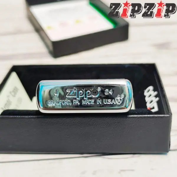 Zippo Brushed Chrome Mỹ Chính Hãng - Ảnh 3