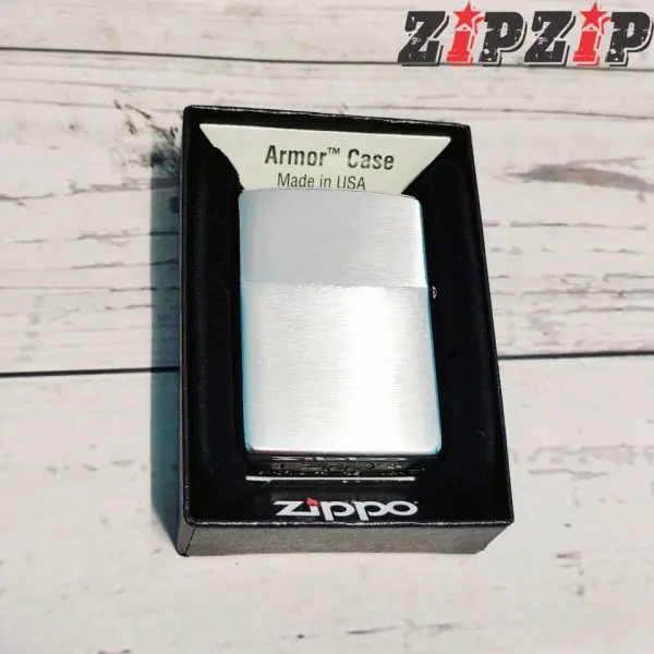 Zippo Brushed Chrome Mỹ Chính Hãng - Ảnh 2
