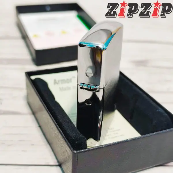 Zippo Brushed Chrome Mỹ Chính Hãng - Ảnh 5