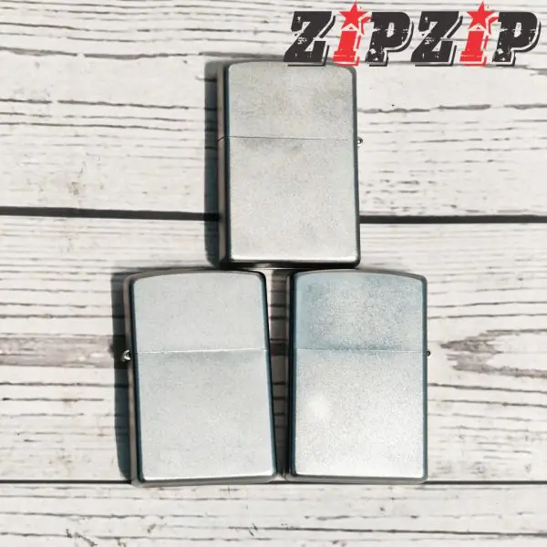 Vỏ Zippo Mạ Satin Mới Chính Hãng