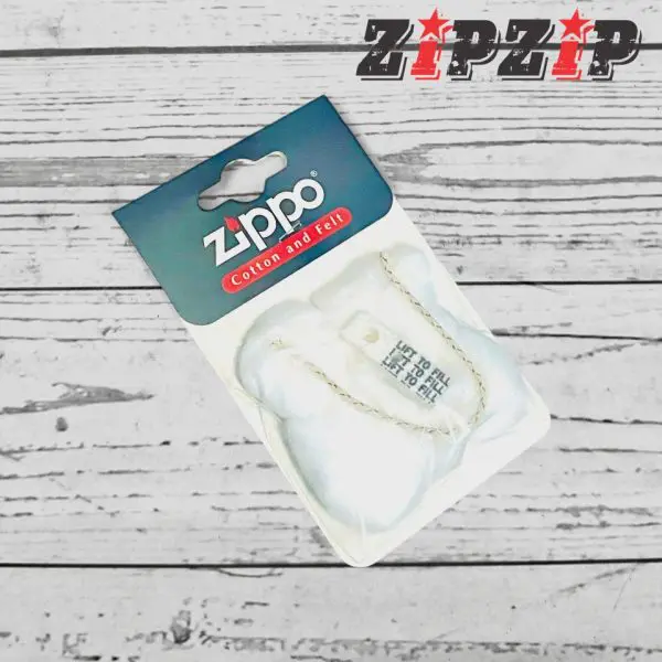 Bông Gòn Zippo Tặng Kèm Miếng Chặn Xăng Chữ Đen - Ảnh 2