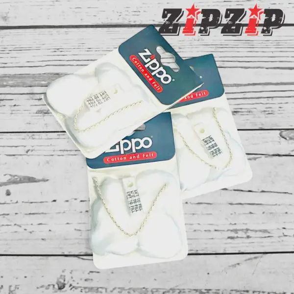 Bông Gòn Zippo Tặng Kèm Miếng Chặn Xăng Chữ Đen - Ảnh 3