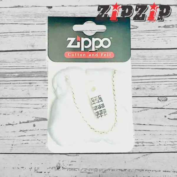 Bông Gòn Zippo Tặng Kèm Miếng Chặn Xăng Chữ Đen