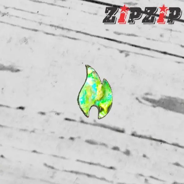 Miếng Dán Emblem Xà Cừ Thật Hình Ngọn Lửa - Ảnh 3